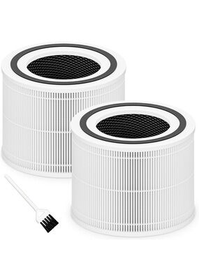 Core 300 Levoit Replacement HEPA Carbon Air Purifier Filters - White (2 Pack)